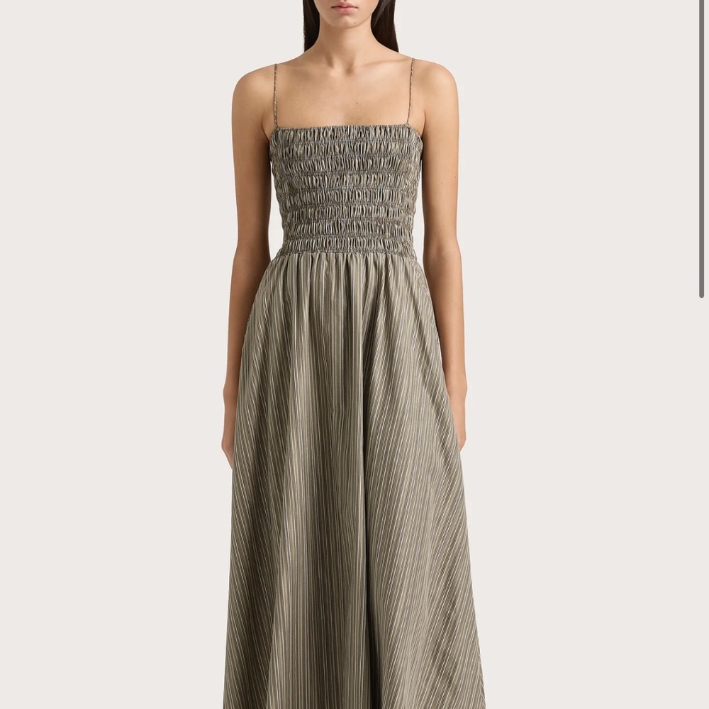 Faithful the Brand Brand New Olive Green Maxi Dress